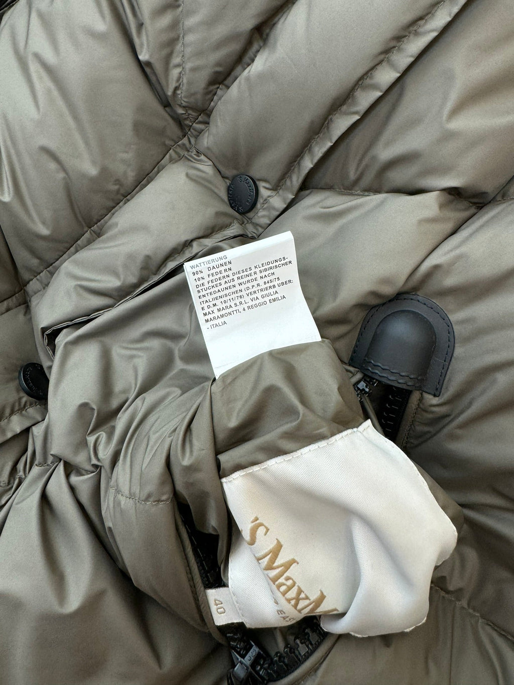 MAX MARA 25S MID-LENGTH DOWN JACKET 085