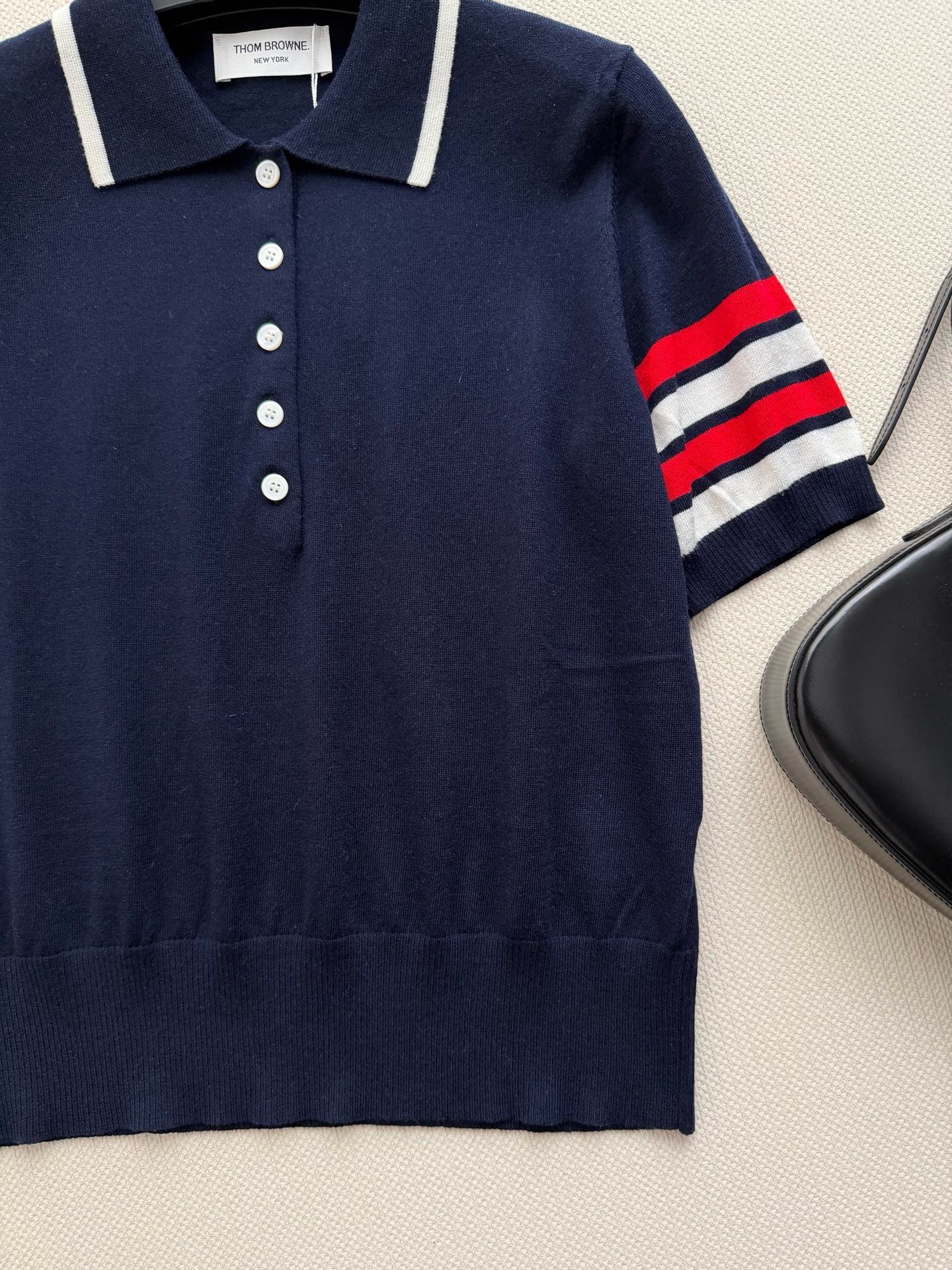 THOM 26S SHORT SLEEVE POLO KNIT TOP STYLE 236