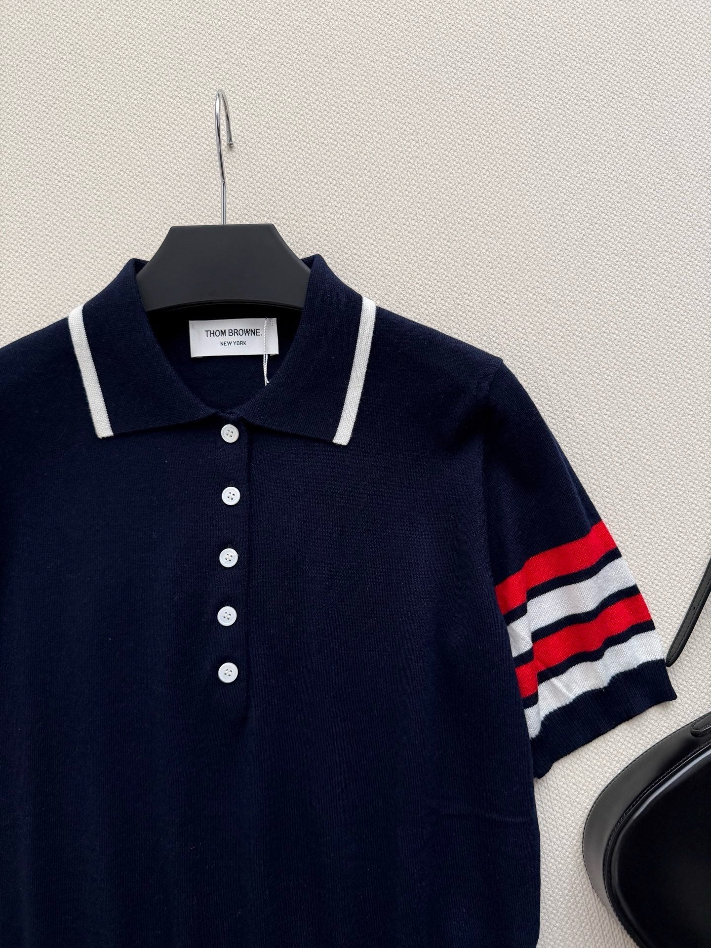 THOM 26S SHORT SLEEVE POLO KNIT TOP STYLE 236