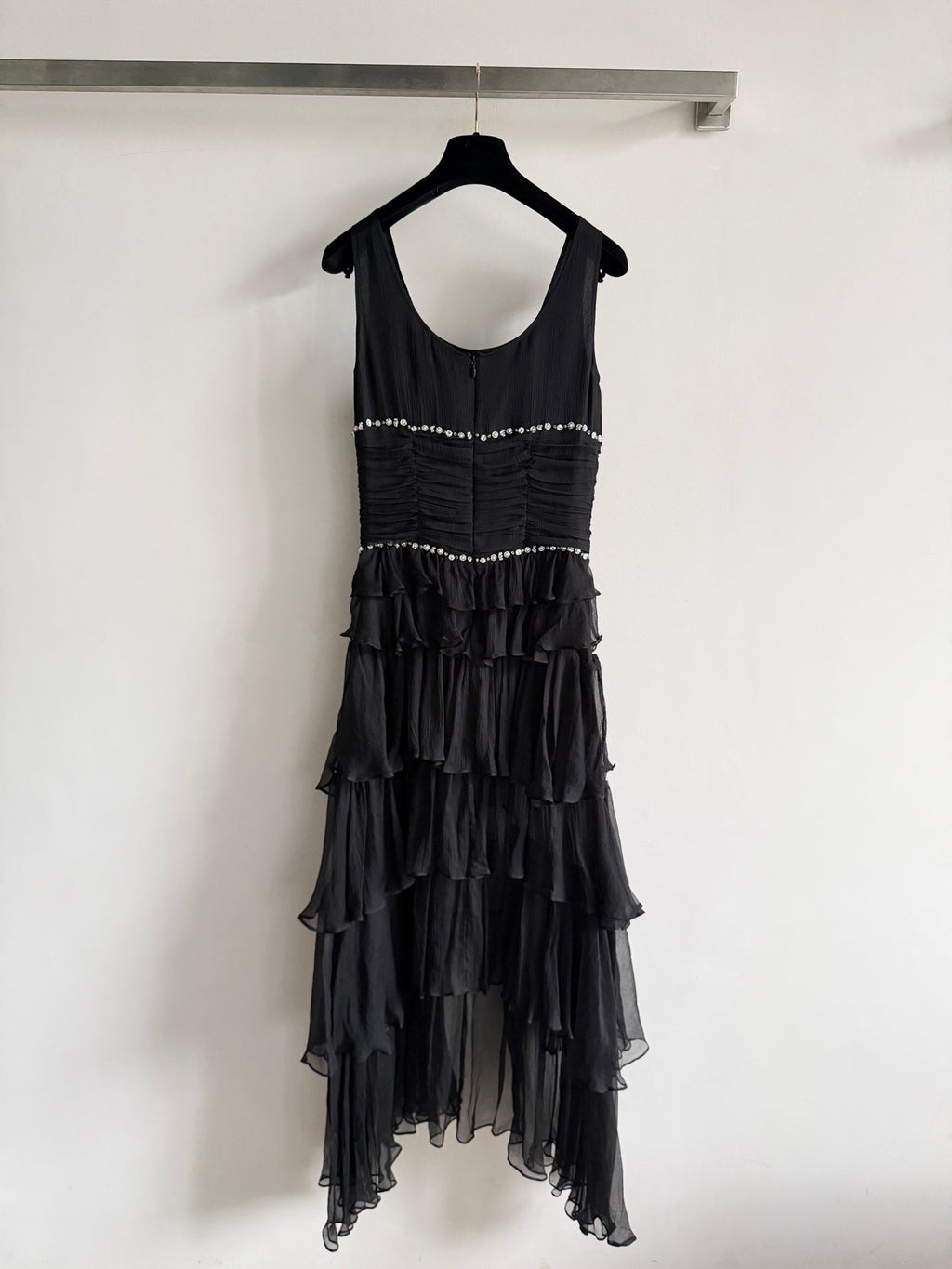CHANEL 26S RUFFLED CHIFFON DRESS 1311