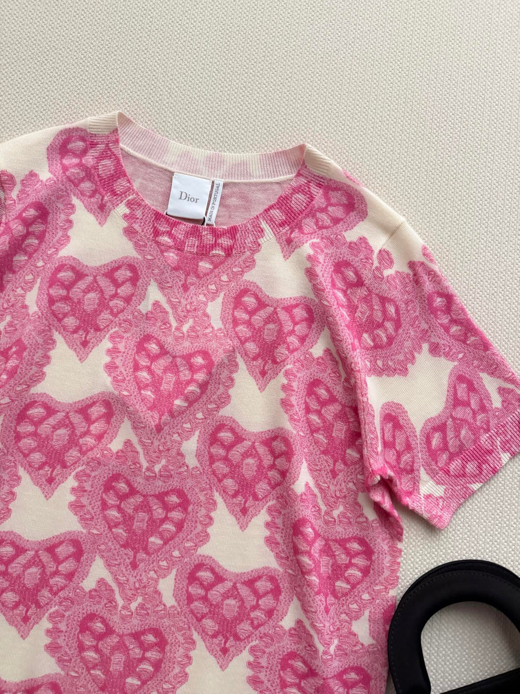 DIOR 26S SHORT SLEEVE KNIT TOP 1327