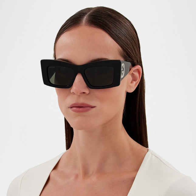 RECTANGULAR FRAME SUNGLASSES GG1842S IN ACETATE