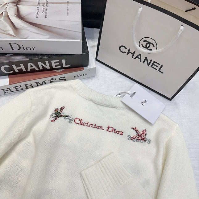 DIOR 25S LONG-SLEEVE CREWNECK SWEATER 675
