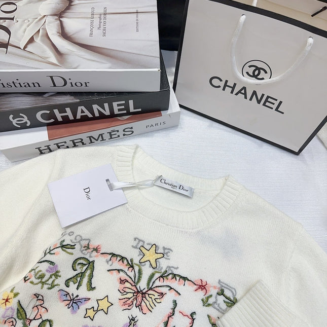 DIOR 25S LONG-SLEEVE CREWNECK SWEATER 675