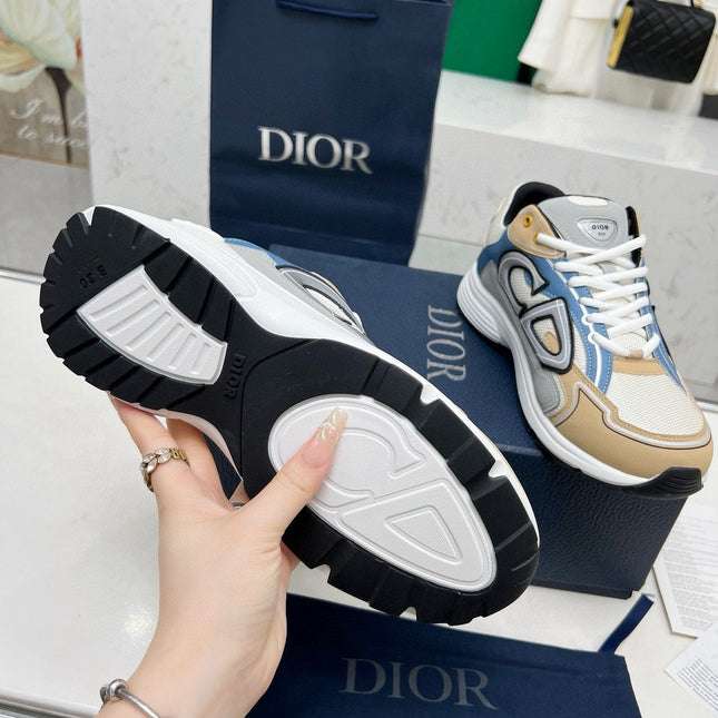 CD B30 SNEAKER WHITE AND FLAX MESH FABRIC