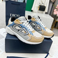 CD B30 SNEAKER WHITE AND FLAX MESH FABRIC