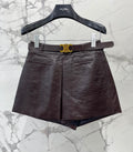 CELINE 26S LEATHER SHORTS 423