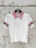 THOM 26S SHORT SLEEVE POLO KNIT TOP STYLE 229