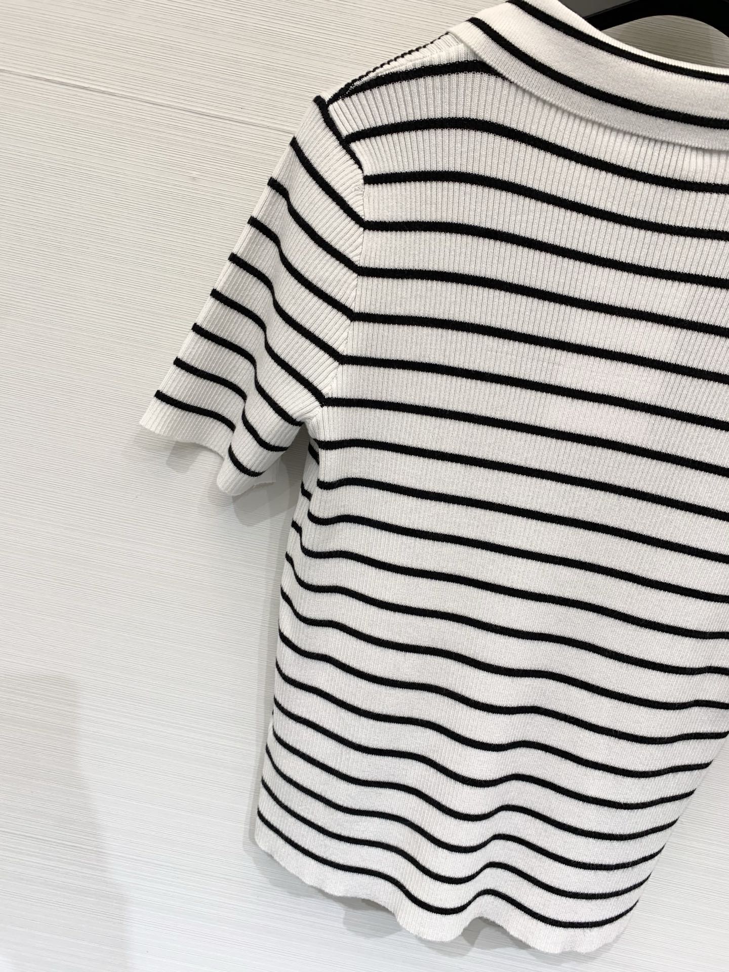 CELINE 26S STRIPED SHORT-SLEEVE POLO SHIRT 488