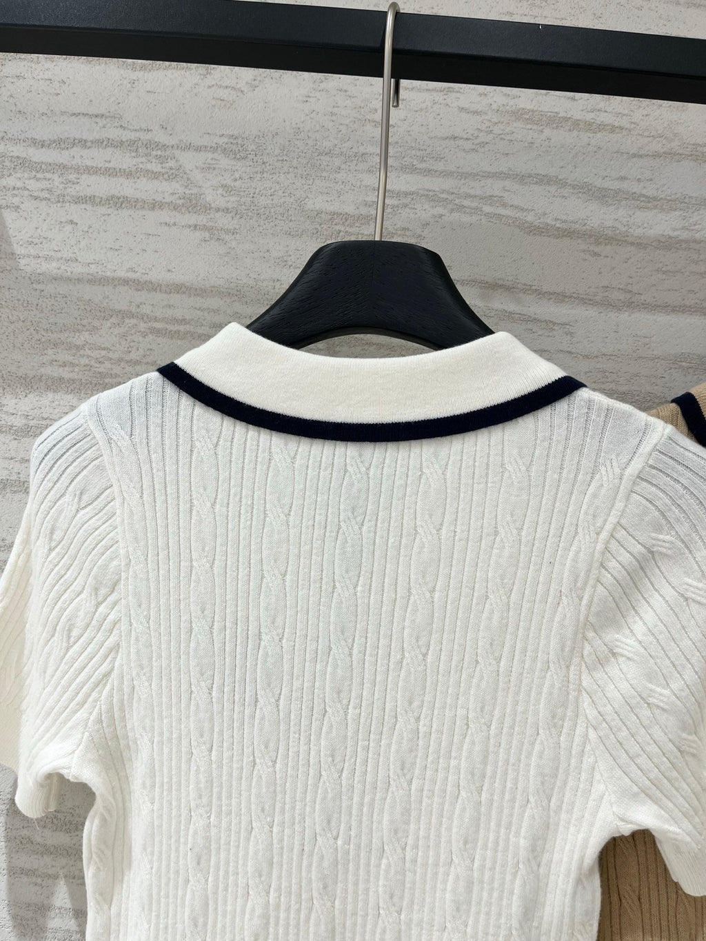 LOEWE 26S CABLE-KNIT LOGO SWEATER TOP 534