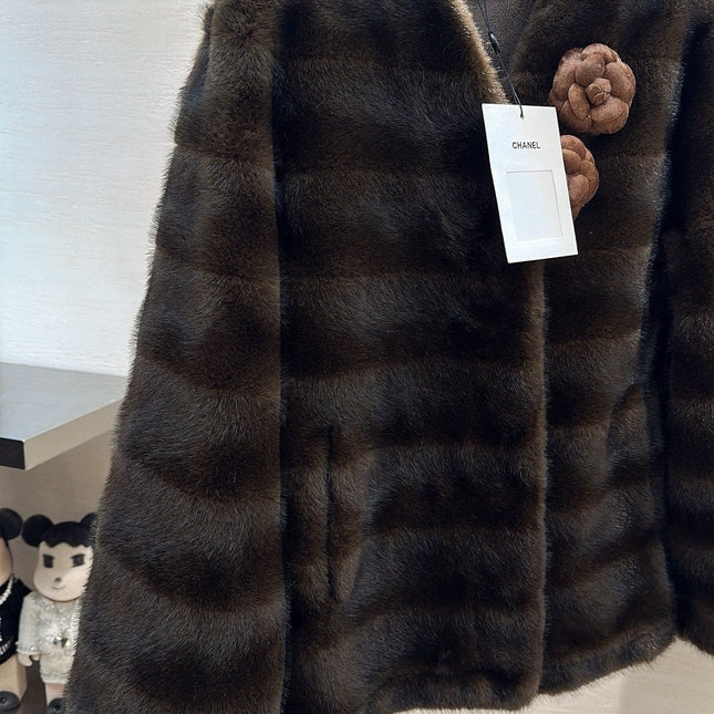 CHANEL 25S MINK FUR COAT 496