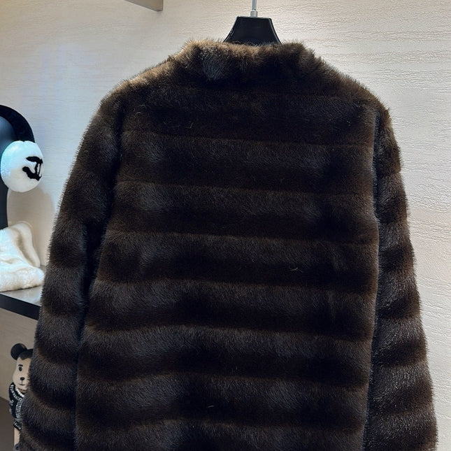 CHANEL 25S MINK FUR COAT 496