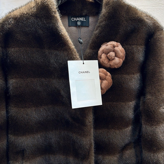 CHANEL 25S MINK FUR COAT 496