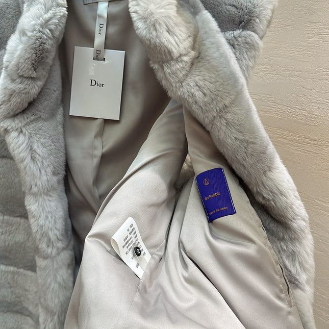 DIOR 25S SLEEVELESS RABBIT FUR JACKET 632