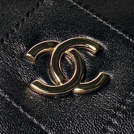 CHANEL 26S HOBO BAG 32 IN BLACK LAMBSKIN GOLD HARDWARE