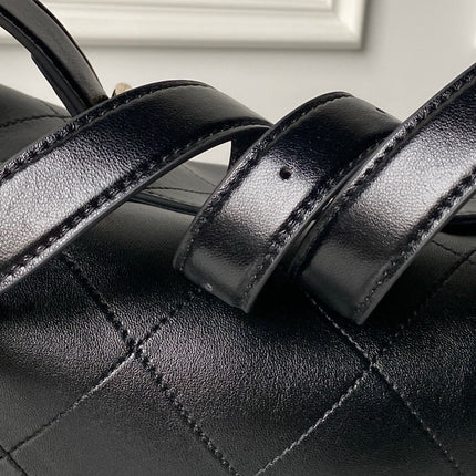 CHANEL 26S HOBO BAG 32 IN BLACK LAMBSKIN GOLD HARDWARE
