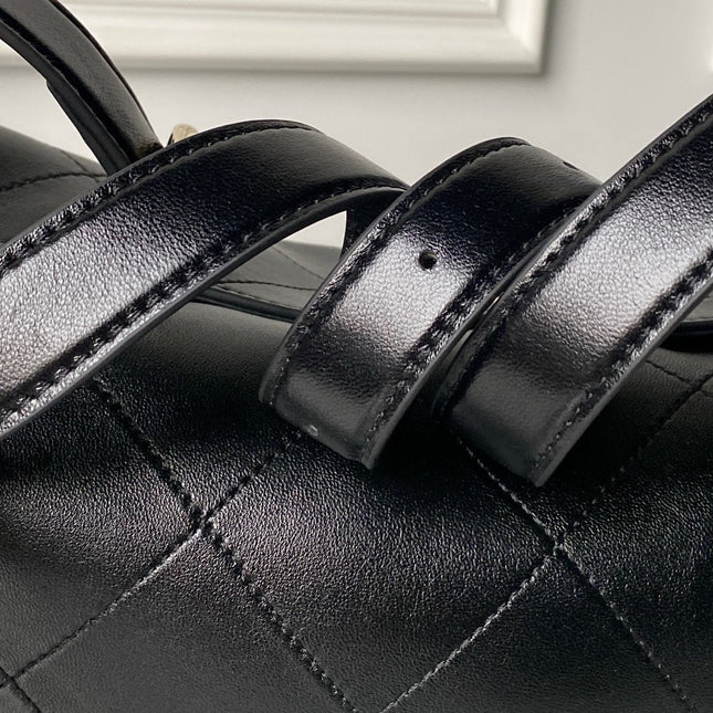 CHANEL 26S HOBO BAG 32 IN BLACK LAMBSKIN GOLD HARDWARE