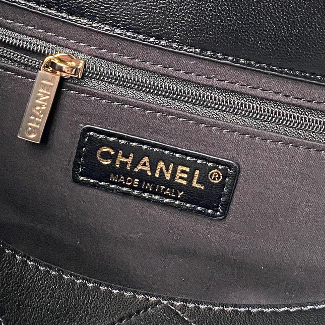 CHANEL 26S HOBO BAG 32 IN BLACK LAMBSKIN GOLD HARDWARE
