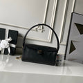 CHANEL 26S BARREL CLUTCH WITH CHAIN 23 IN BLACK QUILTED CALFSKIN GOLD HARDWARE
