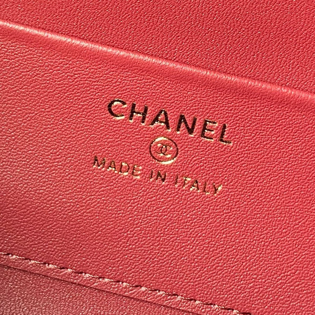 CHANEL 26S BARREL CLUTCH WITH CHAIN 23 IN DARK GREY CROCODILE-EMBOSSED CALFSKIN GOLD HARDWARE