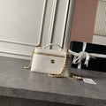 CHANEL 26S VANITY BAG 19 IN IVORY WHITE CAVIAR CALFSKIN GOLD HARDWARE