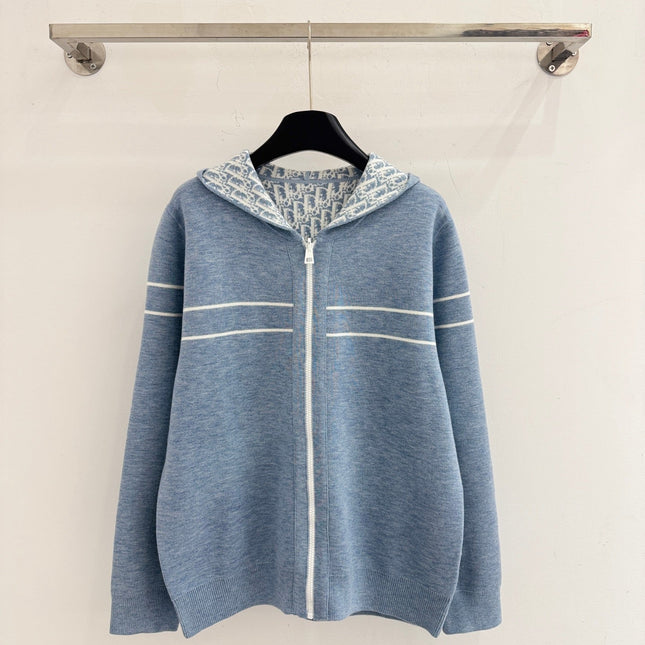 DIOR 25S HOODED KNIT CARDIGAN 598