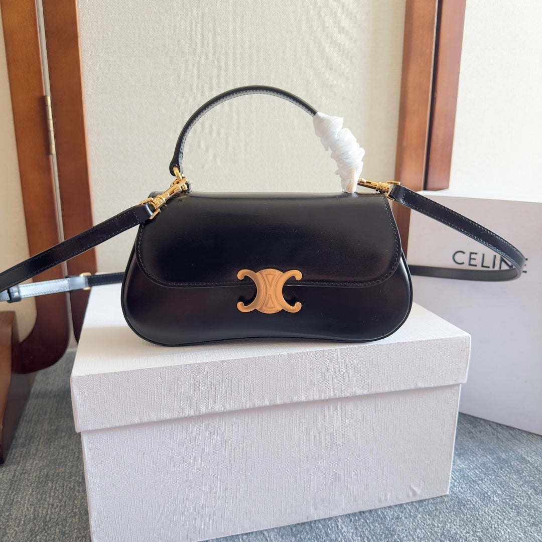TEEN LOLA 20 IN BLACK CALFSKIN GOLD HARDWARE
