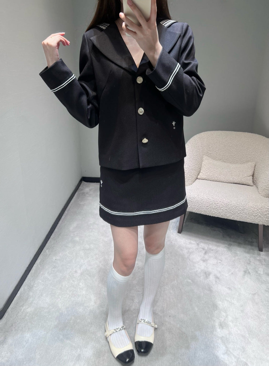 DIOR 26S BLAZER AND SKIRT SET 1134