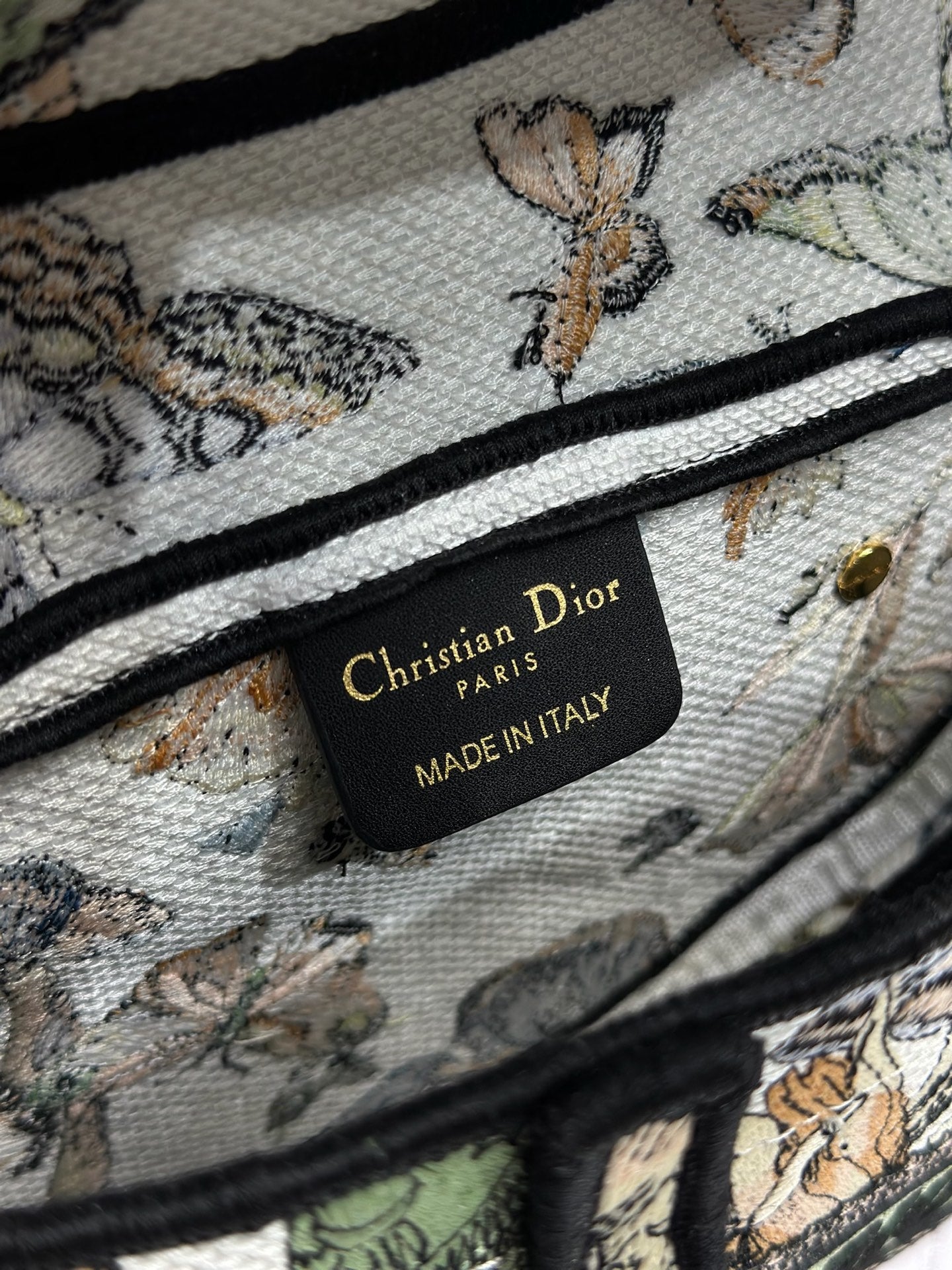 DIOR 26S SADDLE BAG 25 IN MUTICOLOR WOVEN FABRIC STYLE 3