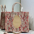DIOR 26S LARGE BOOK TOTE 42 IN LIGHT BEIGE WOVEN FABRIC STYLE 2