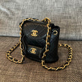 CHANEL 26S BACKPACK 17 IN BLACK QUILTED LAMBSKIN GOLD HARDWARE