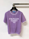 PRADA 26S SHORT-SLEEVED SWEATER STYLE 857