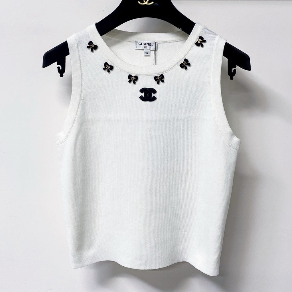 CHANEL 26S KNIT SLEEVELESS TOP STYLE 1254