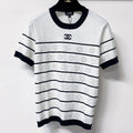 CHANEL 26S SHORT SLEEVE KNIT T-SHIRT STYLE 1265