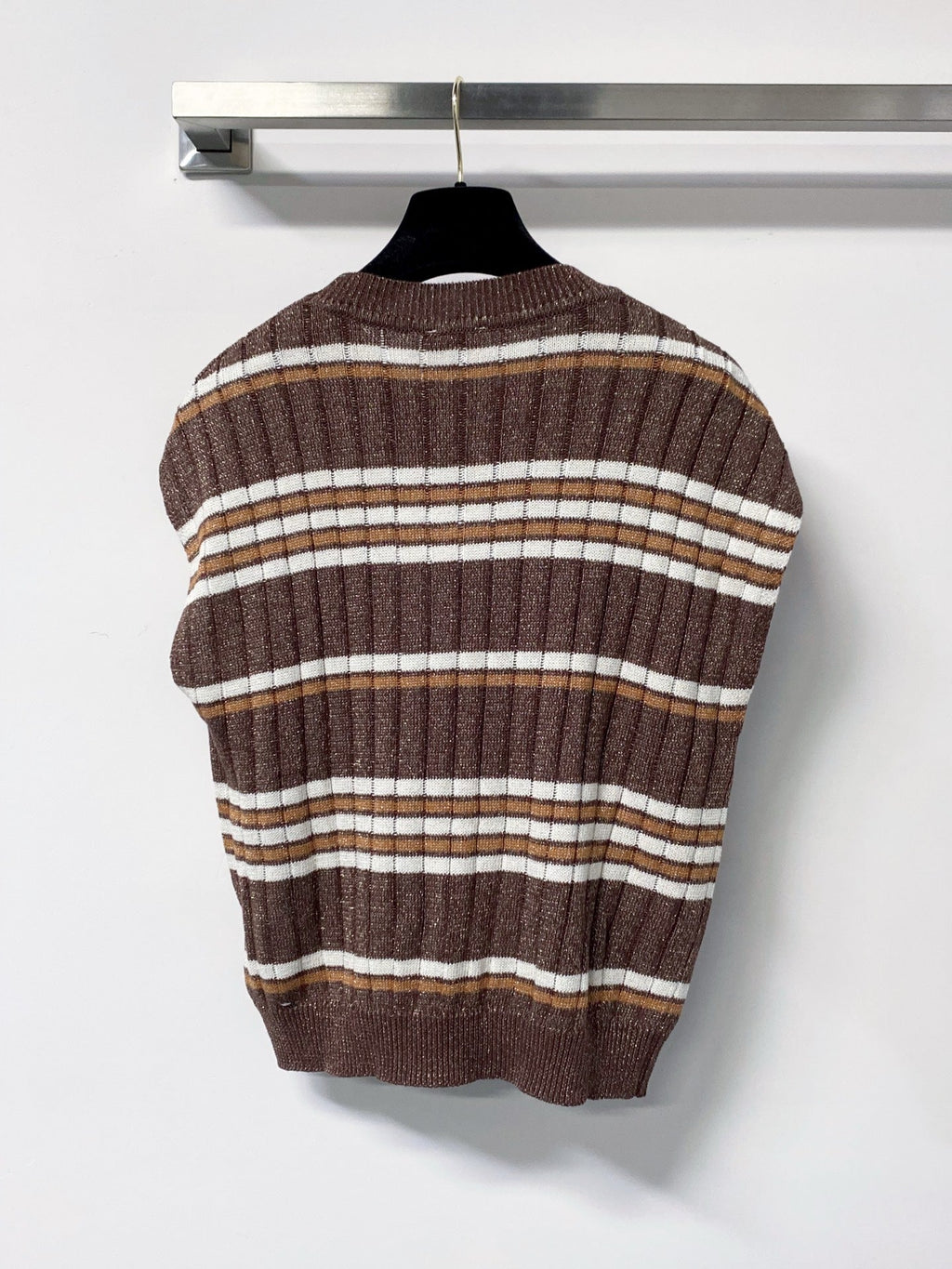 CHANEL 26S SLEEVELESS KNIT TOP 1396