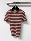 PRADA 26S SHORT-SLEEVE KNIT SWEATER STYLE 955