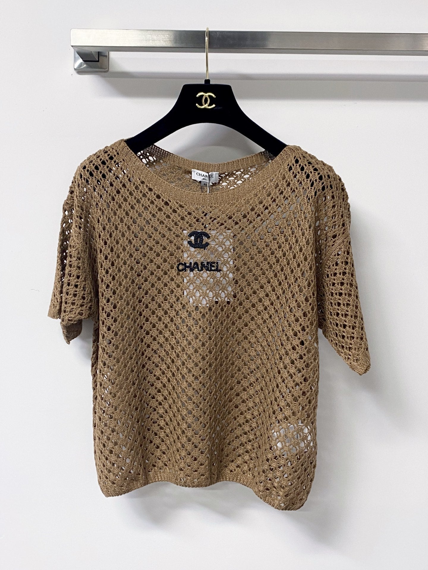 CHANEL 26S SHORT-SLEEVE KNIT TOP 1307
