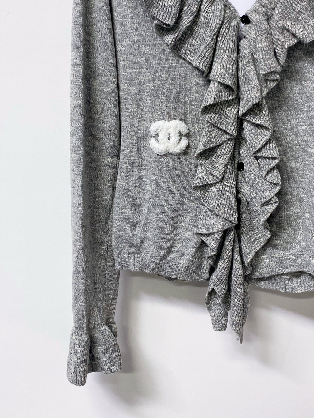 CHANEL 26S RUFFLE KNIT CARDIGAN 1309
