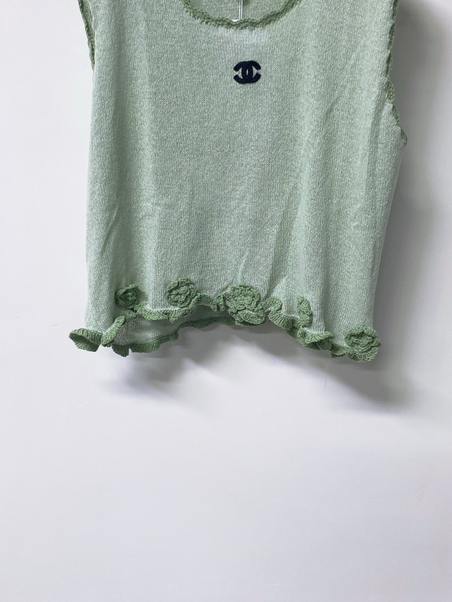 26S TRIM SLEEVELESS KNIT TOP 1642