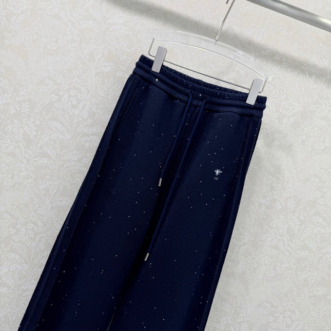 DIOR 25S SEQUIN WIDE-LEG PANTS 643