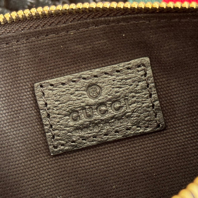 GUCCI 25S GIGLIO LARGE TOTE BAG 25 CM IN BLACK CANVAS