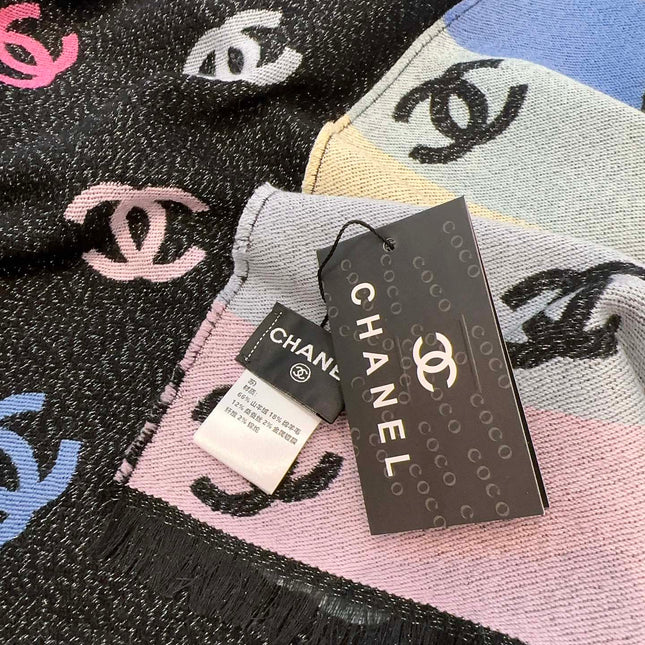 CHANEL 25S SCARF 187 IN CASHMERE 876277