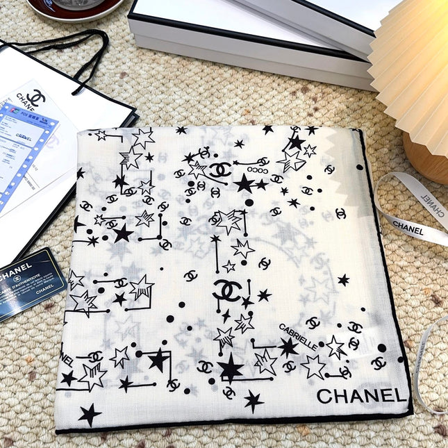 CHANEL 25S SCARF 140 CM IN CASHMERE SILK 943919