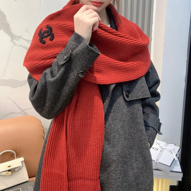 CHANEL 25S SCARF 175 IN WOOL 991921
