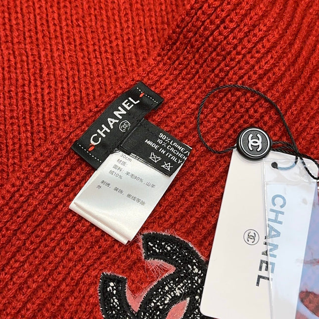 CHANEL 25S SCARF 175 IN WOOL 991921