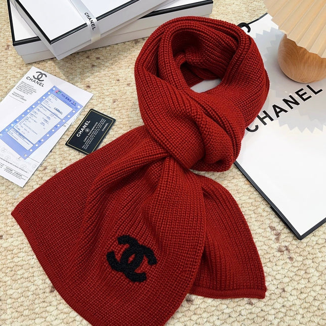 CHANEL 25S SCARF 175 IN WOOL 991921