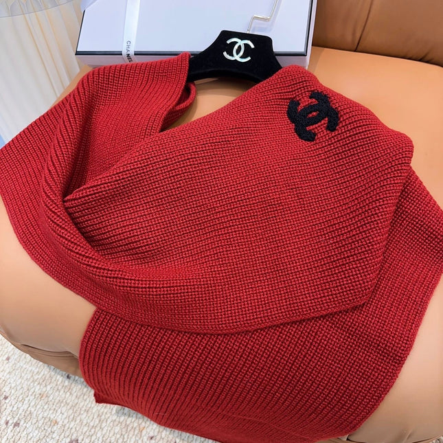 CHANEL 25S SCARF 175 IN WOOL 991921