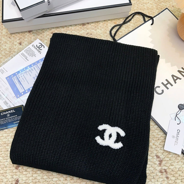 CHANEL 25S SCARF 175 IN WOOL 991922