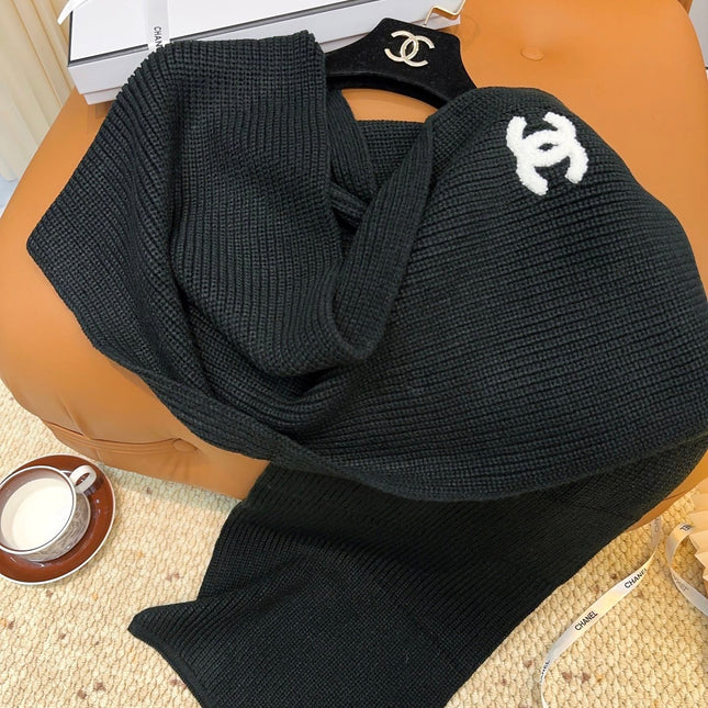 CHANEL 25S SCARF 175 IN WOOL 991922