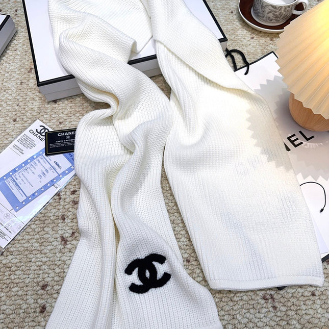 CHANEL 25S SCARF 175 IN WOOL 991923